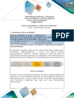 Guia de actividades y Rúbrica de evaluación - Reto 3 Aprendizaje Unadista