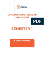 Sample Rapor Kelas 4 Sem 1