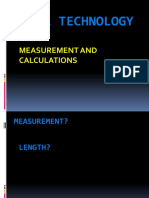 Measurement and Calculations