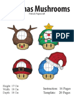 Christmas Hongos de Mario Navidad Instrucciones