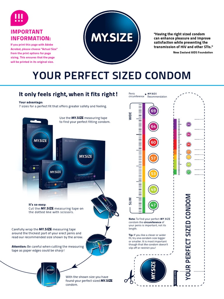 MYSIZE Condomguide | PDF | Condom | Lentiviruses
