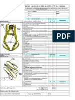 Check list de equipos de protección contra caídas