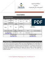 General Information: Course Syllabus