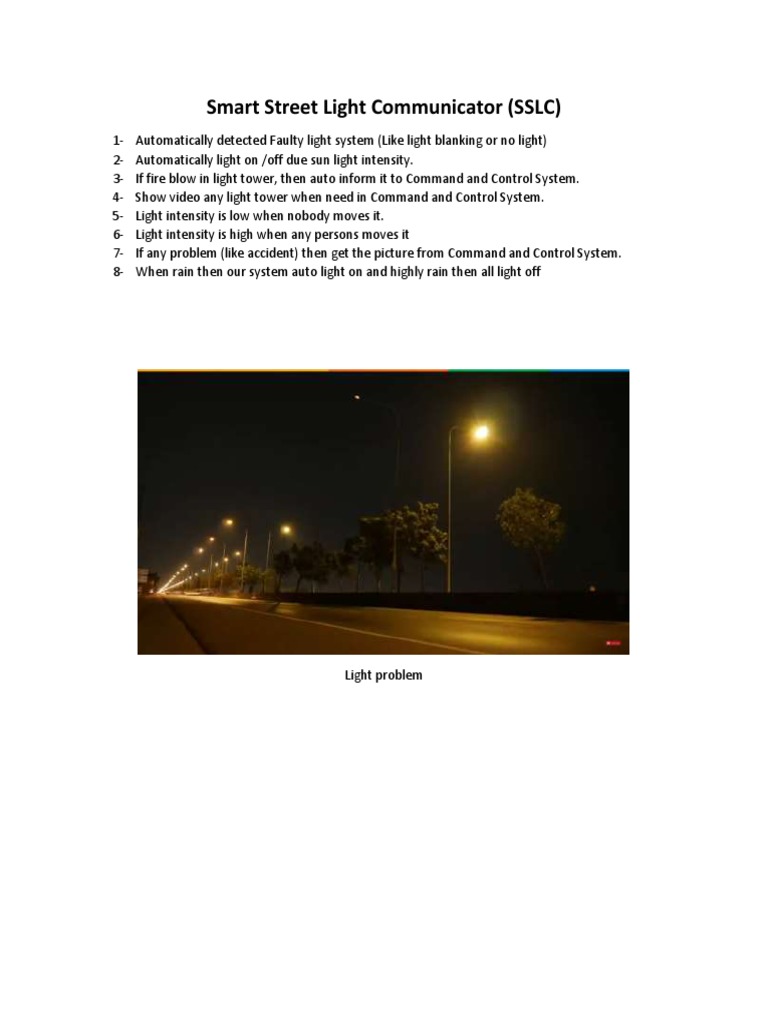 Smart Street Light Communicator | PDF