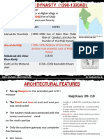 The Khilji Dynasty and its Architectural Developments