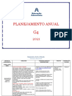 Planejamento anual - Família, nome e aniversário