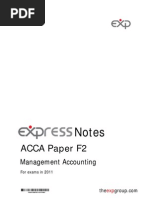 ACCA Paper F2: Notes