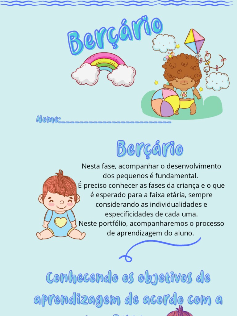 Portfólio Berçário | PDF