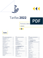 Tarifas 2022 Pen+¡Nsula y Baleares