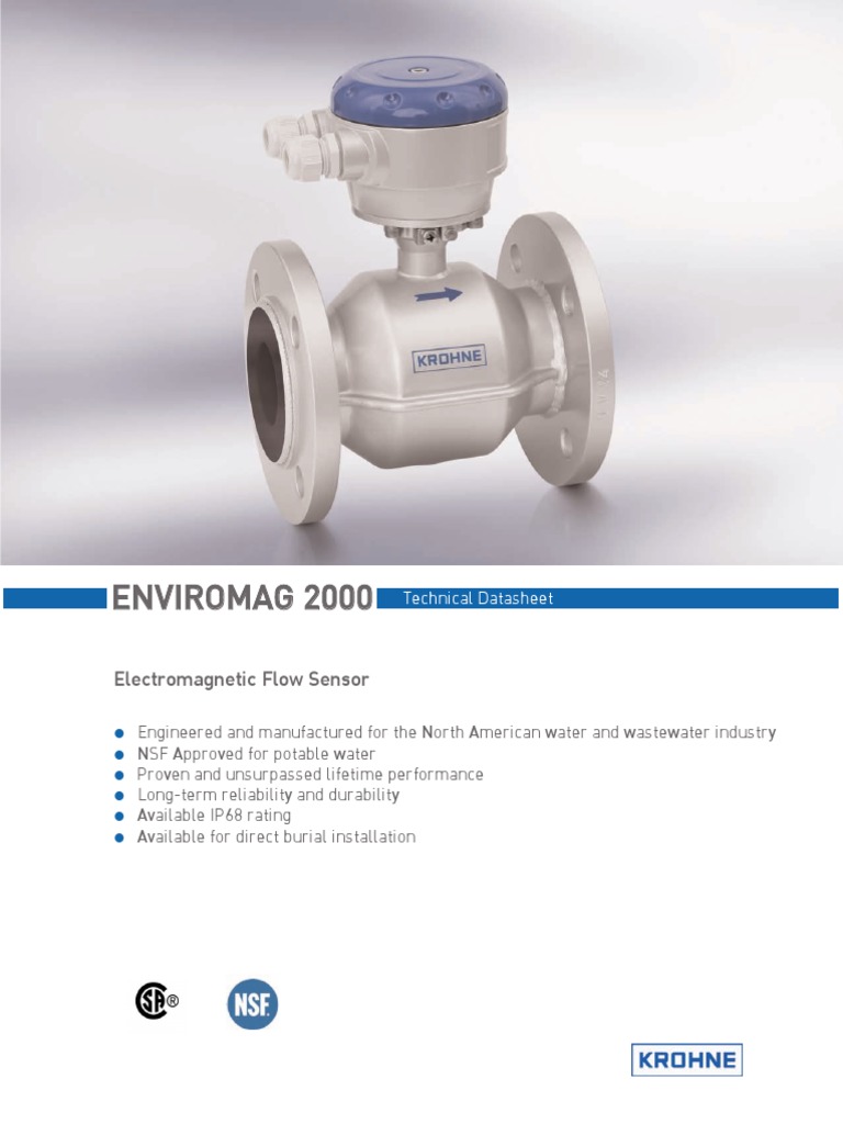 Reliable Flow Measurement for Water and Wastewater Introducing the ENVIROMAG 2000