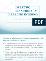 Derecho Internacional y Derecho Interno