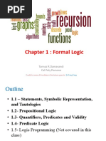 Chapter 1: Formal Logic: Tannaz R.Damavandi Cal Poly Pomona