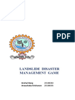 Landslide Disaster Management Game: Anshul Bang Anoushaka Krishanan
