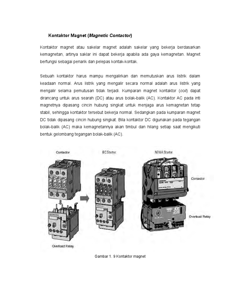 Kontaktor | PDF | Teknologi & Rekayasa