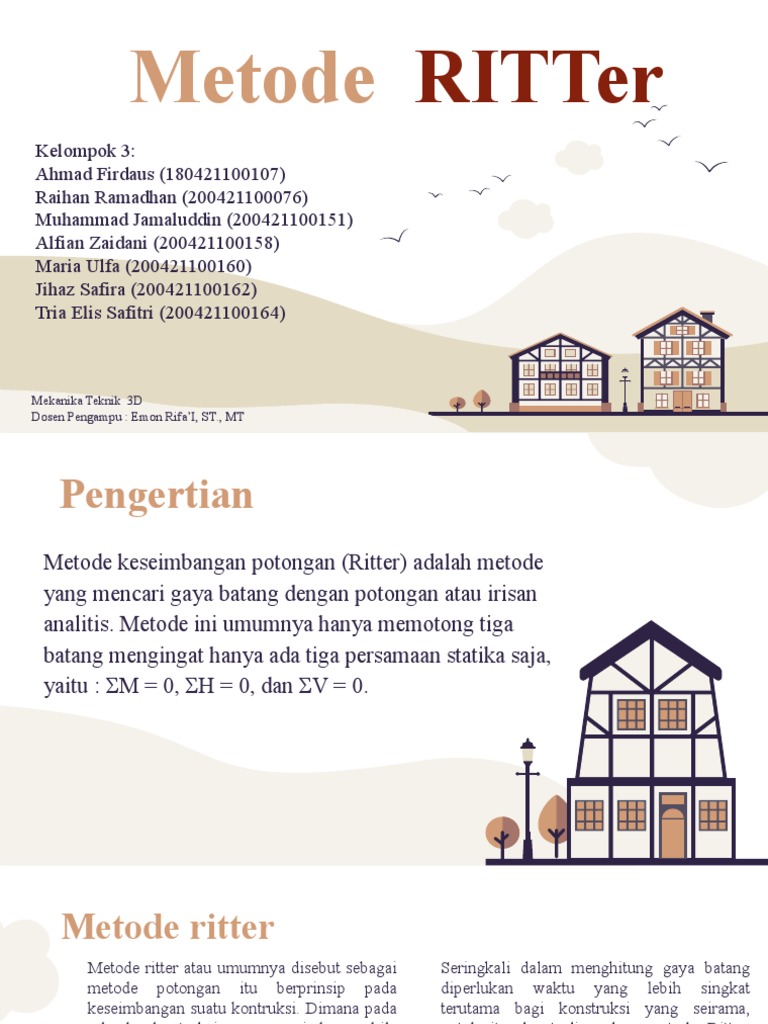 Metode Keseimbangan Ritter dalam Mekanika | PDF