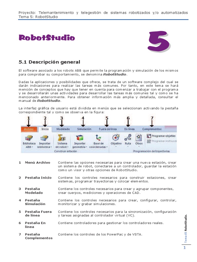 Introducción a RobotStudio y su uso | PDF | Ventana (informática ...