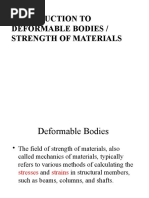 Introduction To Strength of Materials