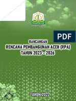 Rancangan Rencana Pembangunan Aceh (RPA) Tahun 2023-2026