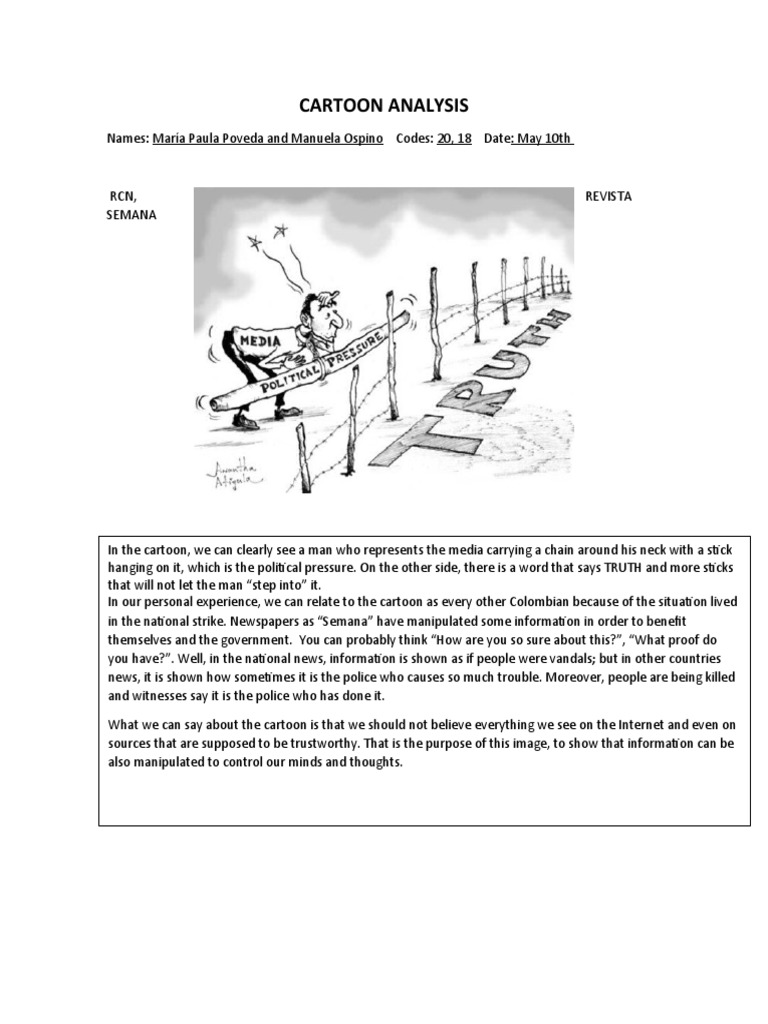 Cartoon Analysis Pdf , Lesson Plan Political Cartoons: Finding Point of ...