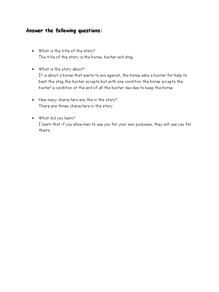 Answer The Following Questions | PDF