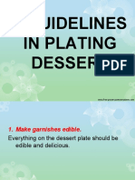 5 Guidelines in Plating Dessert