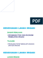 Kesesuaian Lahan Irigasi