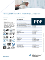 Tuv Rheinland Testing and Certification For Electrical Accessories en