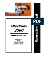Medex Medfusion 3500 - User Manual