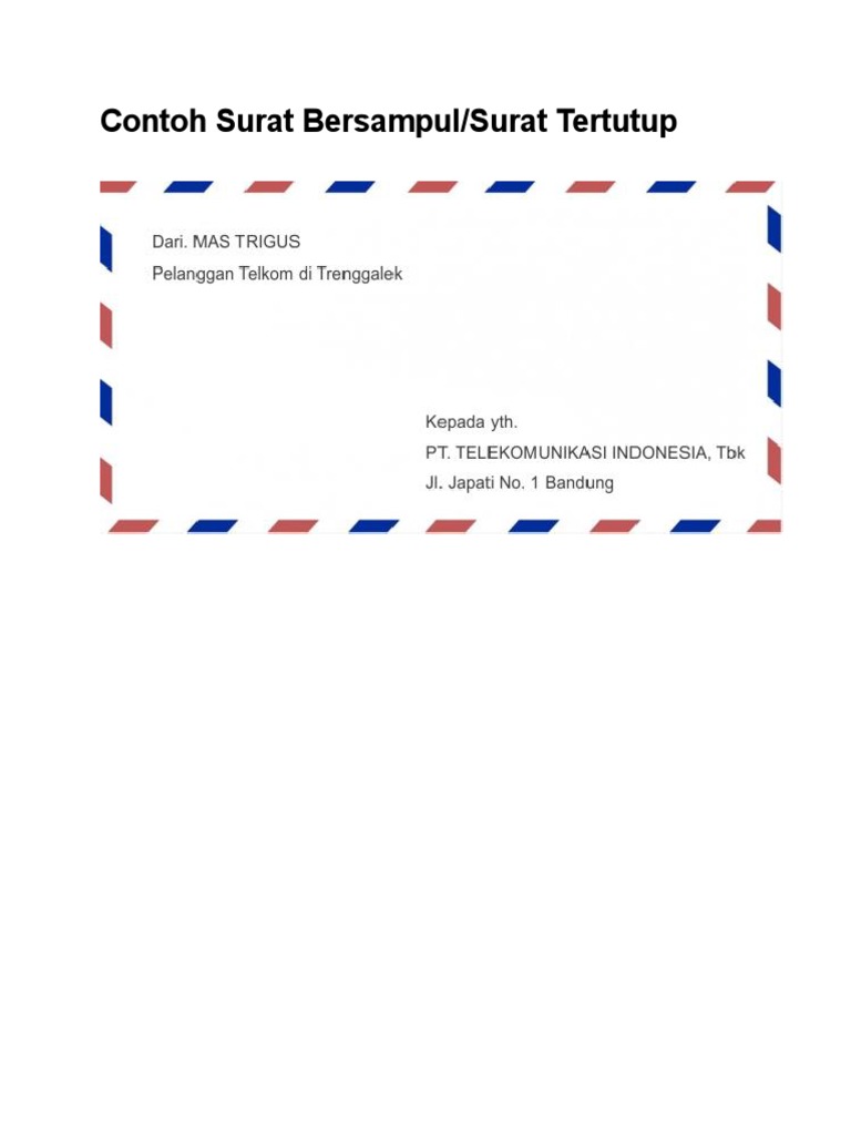Contoh Surat Korespondensi Bisnis PDF