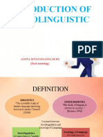 Introduction of Sociolinguistic