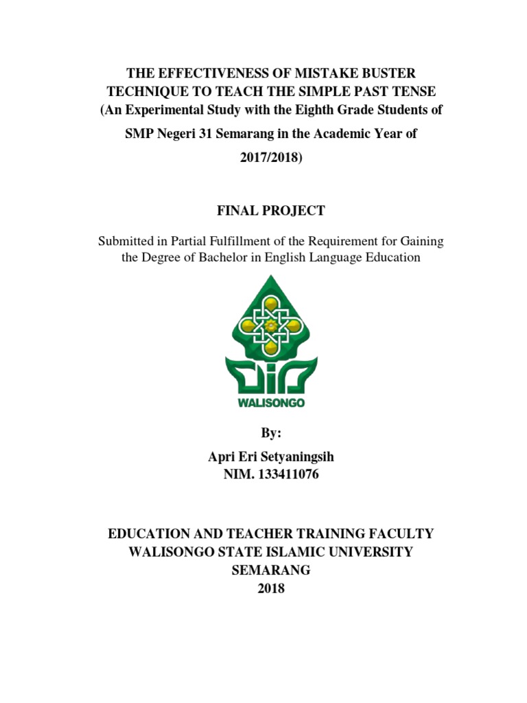 Submitted In Partial Fulfillment Of The Requirement For Gaining The