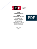 Test Cattell-Escala 2: Informe de evaluación de inteligencia