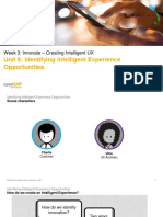Unit 5: Identifying Intelligent Experience Opportunities: Week 3: Innovate - Creating Intelligent UX