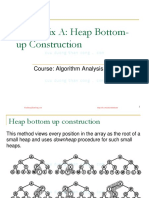 Appendix A: Heap Bottom-Up Construction: Course: Algorithm Analysis and Design