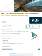 Unit 4: Issue Handling and Migration: Week 3: SAP S/4HANA Migration Cockpit - Direct Transfer Approach