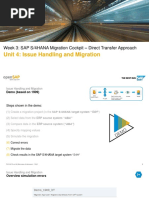 Unit 4: Issue Handling and Migration: Week 3: SAP S/4HANA Migration Cockpit - Direct Transfer Approach