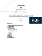 Pdfcoffee.com Organigrama de Una Empresa Constructora 15 PDF Free