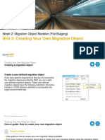 Unit 3: Creating Your Own Migration Object