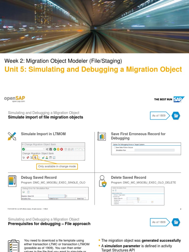 Unit 5: Simulating and Debugging A Migration Object | PDF | Simulation ...