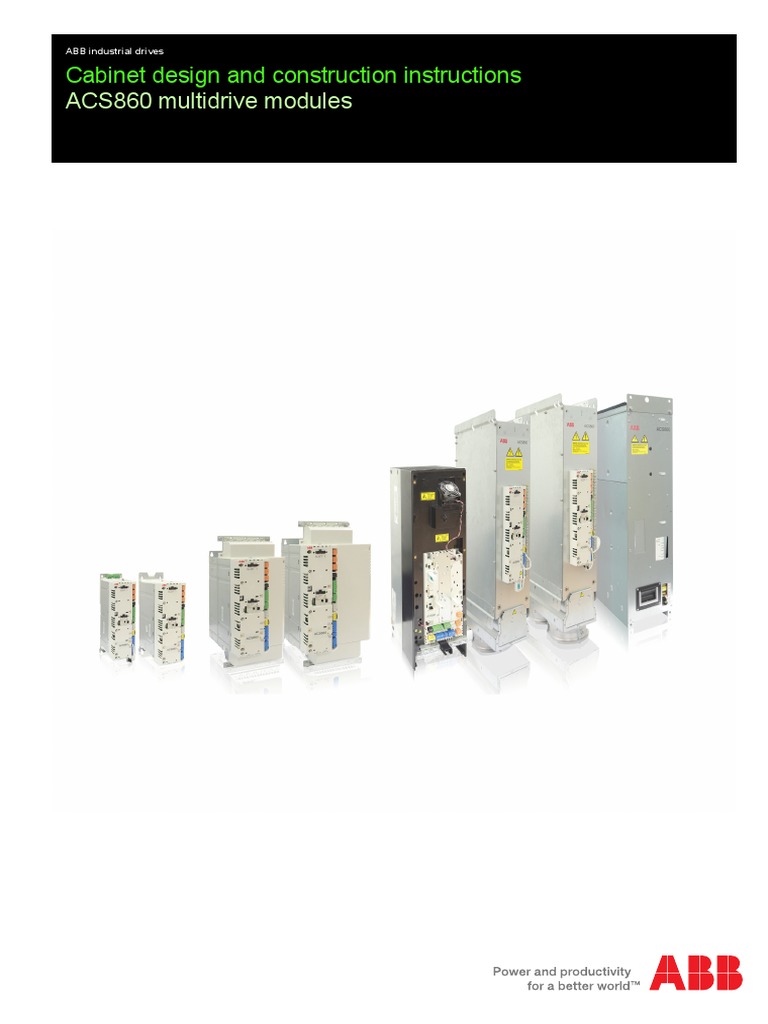 ACS860 Multidrive Cabinet Guide | PDF | Electromagnetic Compatibility ...