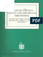 LA LECTIO DIVINA. Escuela de Discípulos Misioneros