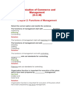 (OCM) Chapter 2 Functions of Management