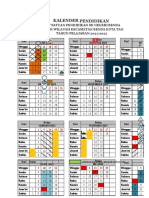 KALENDER PENDIDIKAN dan HARI AKTIF 2021-2022 KELAS 1B