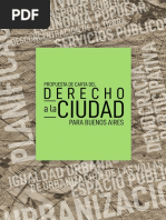 2018 - Libro - Propuesta de Carta Del Derecho A La Ciudad para La Ciudad de Buenos Aires - J.baldiviezo