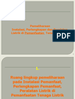 Pemelihaaan Perlengkapan Peralatan Instalasi Listrik