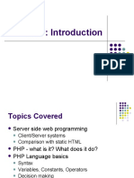 Introduction PHP