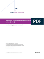 Non-Invasive Positive Pressure Ventilation For Acute Asthma in Children (Review) - COCHRANE 2016