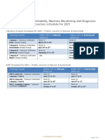 BK Vibro Training Course Schedule 2021