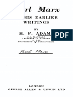 Adams, HP - Karl Marx [in His Earlier Writings]