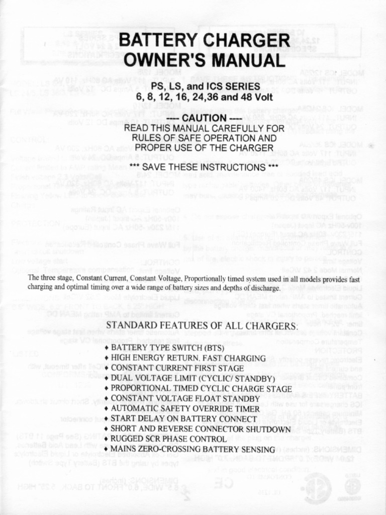Battery Charger Manual 12443 PDF